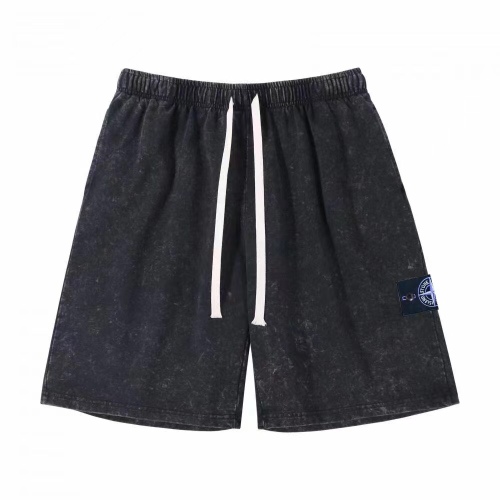 Stone Island Washed Distressed Shorts