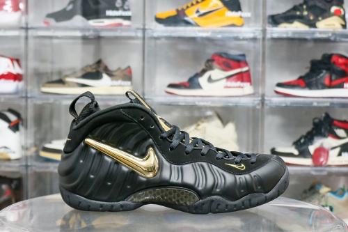 Nike Foamposite Pro Black Metallic Gold