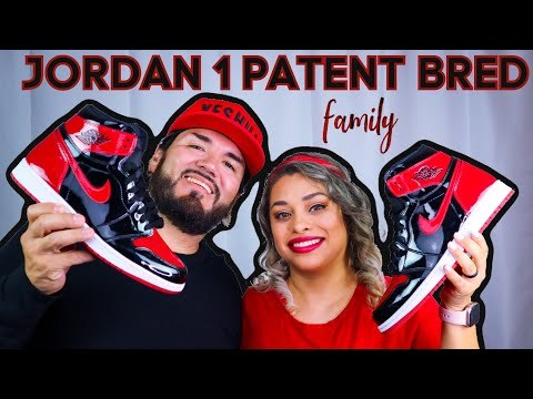 Air Jordan 1 Retro High OG Patent Bred 2021 GS ( A1)