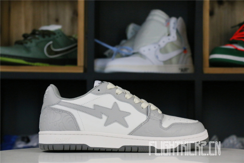 A Bathing Ape Court Sta Light Grey Cream