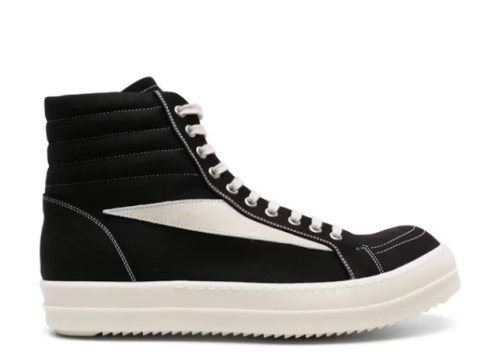 R!ck Owens Luxor Suede Vintage Canvas ‘Black White ’ High