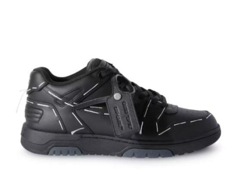 Off-White Out Of Office OOO Low Tops Sartorial Stitching Black Black