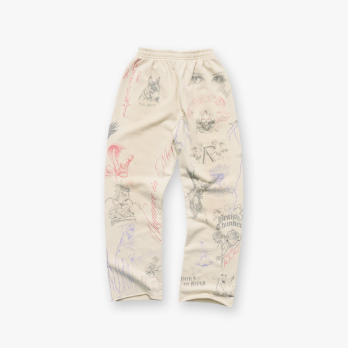 REPRESENT New All-Over Print American High-Street Style Unisex Loose Casual Pants