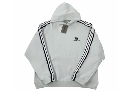 Balanciag@ Tape Panels Sleeve Hoodie