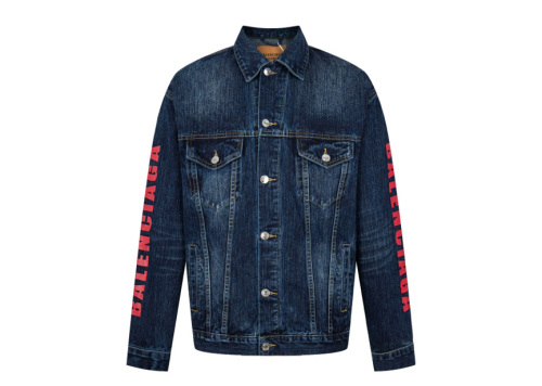 Balancig* Heart Denim Jacket