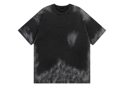 Balanciag@ Washed Distressed Short-Sleeve T-Shirt FW25