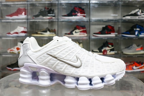 Nike Shox TL White Metallic Silver