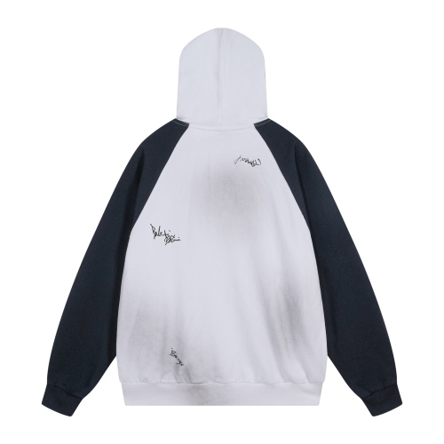 Balanciag@ Signature Print Hand-Painted Graffiti Cardigan Hoodie FW26