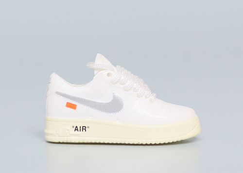 Mini Sneaker Off-White x Nike Air Force 1 Low White Complexcon 3D keychain