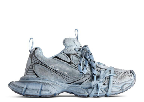 B@lenciag* 3XL Ski Sneaker Lily Blue Canvas