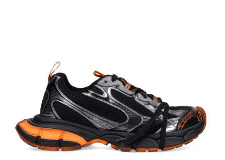 B@lenciag* 3XL Ski Sneaker in Black and Orange