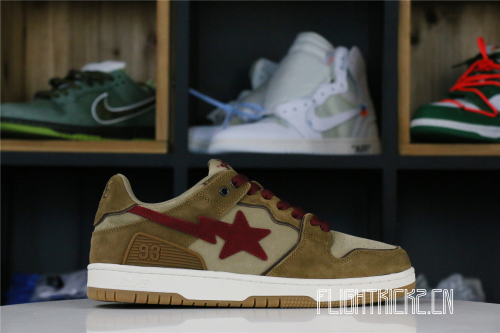 A Bathing Ape Sk8 Sta Wheat Red